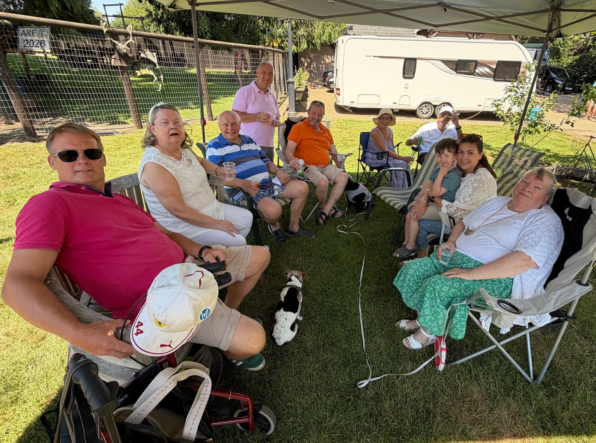 Friends at the Vale of Avon summer barbecue
