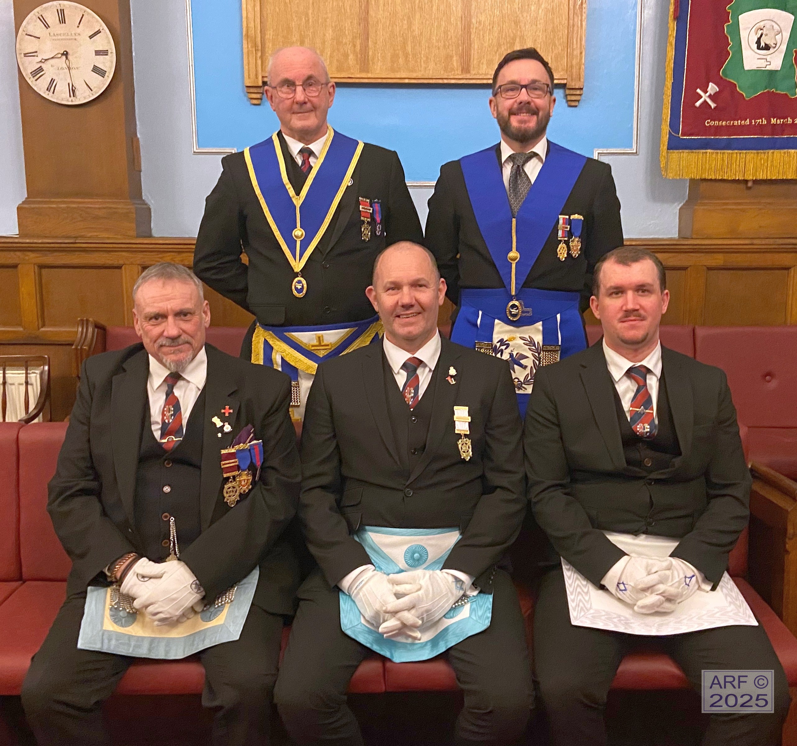 Members and visitors gathered at Longleat Lodge No. 1478